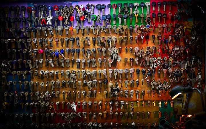 Lots and lots of keys.